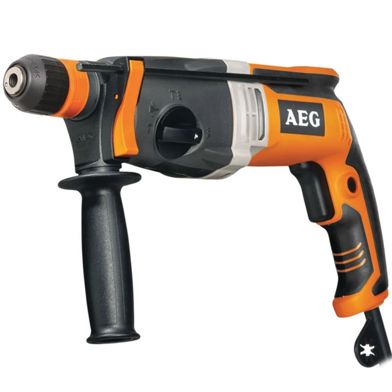 دریل بتن کن 26 میلیمتری سه حالته 800 وات با سه نظام اضافه آاگ KH26XE AEG