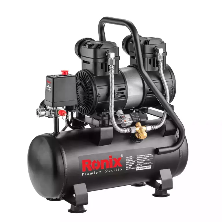 کمپرسور باد 10 لیتری بی صدا RC-1012 رونیکس Ronix