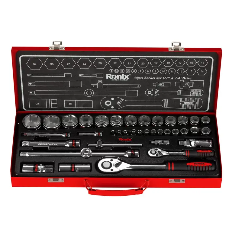 مجموعه بکس 38 عددی رونیکس RH-2638 Ronix