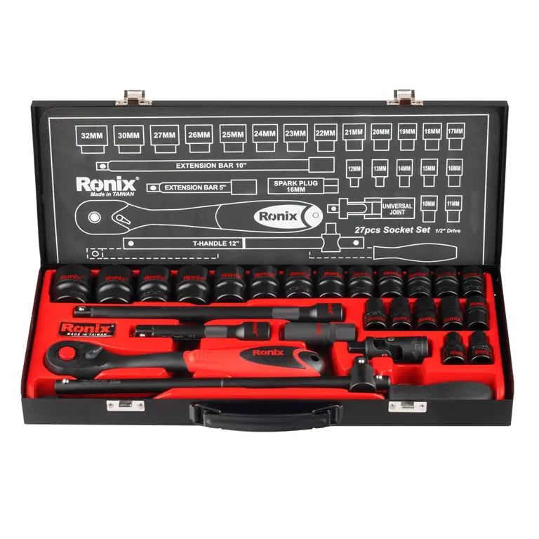 مجموعه بکس 27 عددی 1/2 اینچ رونیکس RH-2627 Ronix