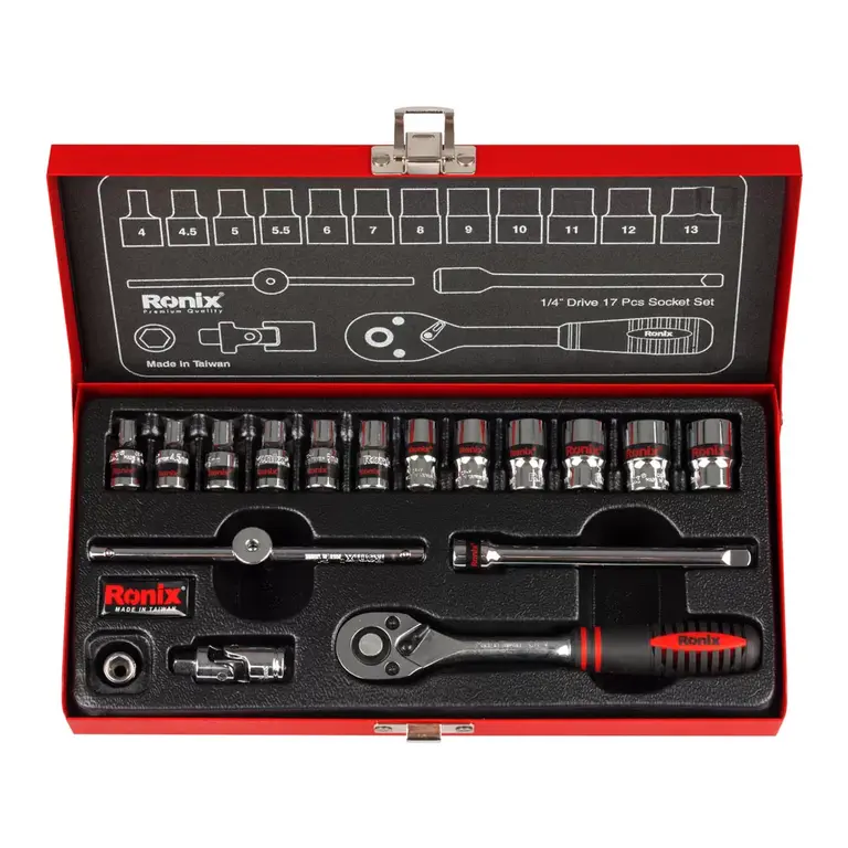 مجموعه بکس 17 عددی 1/4 اینچ رونیکس RH-2617 Ronix