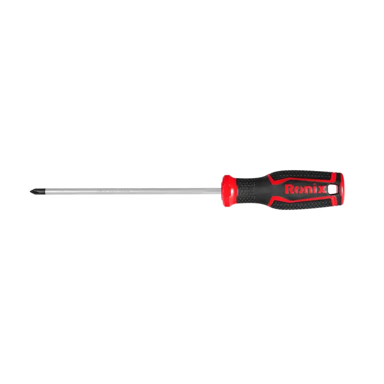پیچ گوشتی دسته پلاستیکی دورنگ 100*5 چهارسو رونیکس RH-2843 Ronix