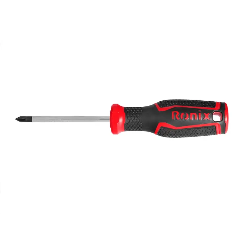 پیچ گوشتی دسته پلاستیکی دورنگ 75*5 چهارسو رونیکس RH-2842 Ronix