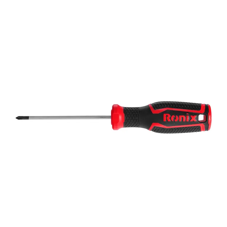 پیچ گوشتی دسته پلاستیکی دورنگ 75*3 چهارسو رونیکس RH-2840 Ronix