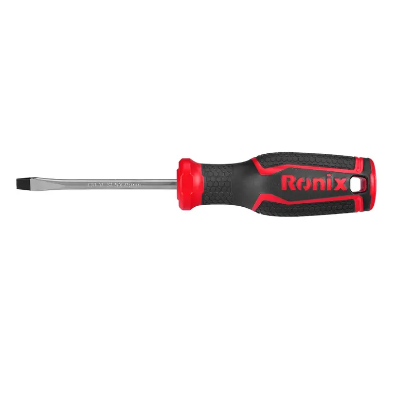 پیچ گوشتی دسته پلاستیکی دورنگ 75*5 دوسو رونیکس RH-2741 Ronix