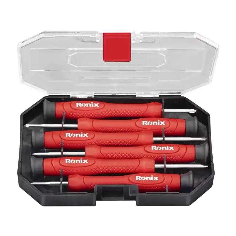ست 6 عددی پیچ گوشتی ساعتی دسته پلاستیکی رونیکس RH-2712 Ronix