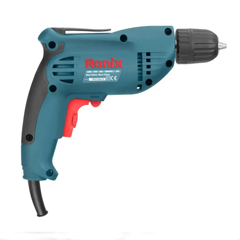 دریل برقی 10 میلی‌متری اتوماتیک 400 وات 2900 دور رونیکس 2110  Ronix