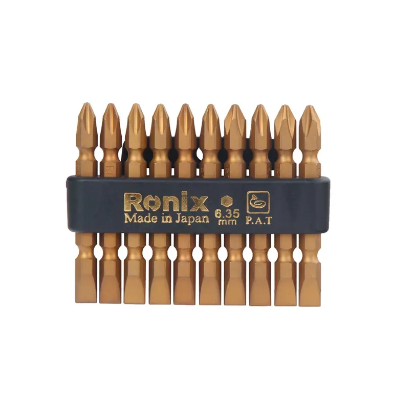 سری پیچ گوشتی یکسرچهارسو یکسر دوسو تیتانیوم 65 میلی متر رونیکس RH-5410 Ronix