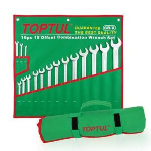 آچار سری یکسر رینگی 16 عددی تاپ تول TOPTUL
