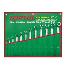آچار سری دو سر رینگ 12 عددی تاپ تول TOPTUL